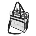 thumbnail image 3 of Sac à Main Transparent Grande Capacité, Sac Fourre-Tout Transparent Décontracté Imperméable Visible à l'Intérieur Double Fermetures Éclair pour la Plage, 3 of 8