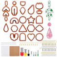 thumbnail image 3 of 142 Pcs  Clay Cutters Set Clay Earring Cutters With Earrings Accessories For  Clay Jewelry Making, 3 of 8