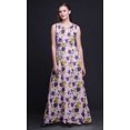 thumbnail image 4 of Bimba Robe de Soirée Sans Manches à Imprimé Floral pour Femme à Col Rond - Très Petit, 4 of 6