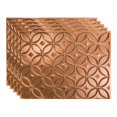 thumbnail image 1 of FASÃ„DE Rings Decorative Vinyl 18in x 24in Backsplash Panel in Polished Copper (5 Pack), 1 of 15
