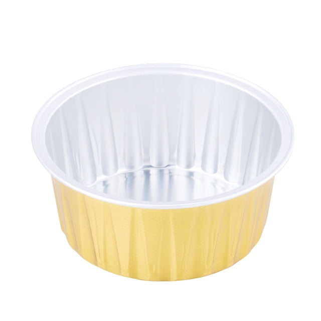 Pompotops Coupes à Cupcakes en Feuille Coupes à Cupcakes Rondes avec Couvercle, Mini Coupes à Cupcakes Coupes de Cuisson de Cuisine 100 Pcs Liquidation