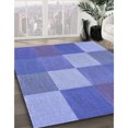 thumbnail image 3 of Ahgly Tapis d'Intérieur Lavable en Machine Carré Transitionnel Bleu Ciel, 6 Pieds Carré, 3 of 7