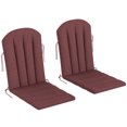 thumbnail image 1 of Outsunny Coussin de Chaise Adirondack 2 Pcs, Coussins de Chaise de Patio, Rouge Vin, 1 of 10