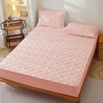 thumbnail image 2 of Bdday Cooling Sheets Fitted Sheet- Protective Cover for Bed Mattress- Pocket Fitted Sheet- Winter Warm- Breathable- Non-Slip for Skin Care Bed Sheet- Cotton Quilted Fitted S Queen Sheets, 2 of 7