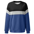 thumbnail image 5 of Kcodviy Chandail Graphique pour Femmes Imprimé Veste en Molleton Active Chandail à Col Rond Chandail à Col Rond Coupe Chandail à Enfiler Hauts Chandail à Bande Décontracté Manches Longues Chandails d'Entraînement Blouse Ample, 5 of 5