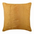 thumbnail image 1 of Mango Yellow Pillow Cover, Textured Pintucks Pillowcases, 20x20 inch (50x50 cm) Throw Pillow Cover, Modern Pillow Cover, Square Silk Pillow Cover Couch, Solid - Mango Souffle, 1 of 3