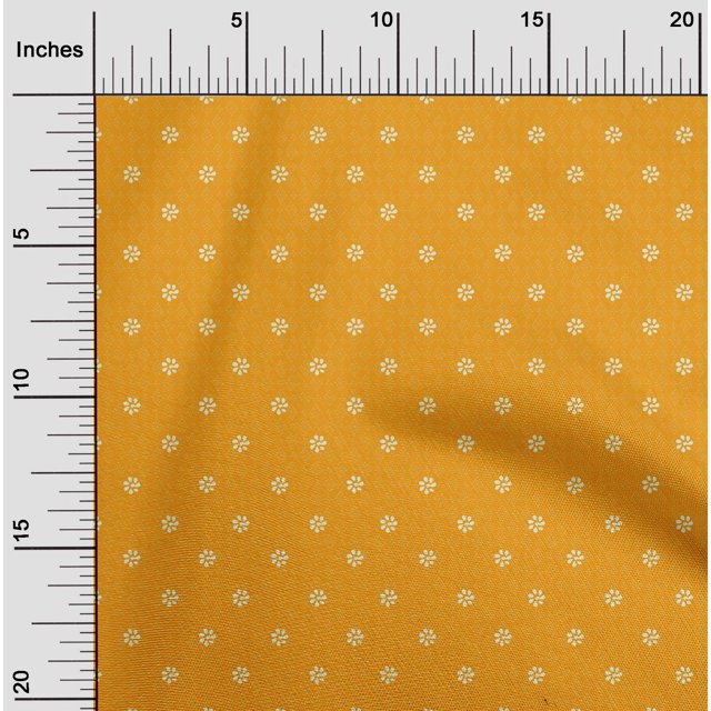 oneOone Cotton Poplin Fabric Geometric & Floral Block Fabric Prints By Yard 42 Inch Wide