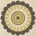 thumbnail image 1 of Ahgly Company Tapis d'Intérieur Lavable en Machine Carré Transitionnel Brun, 7 Pieds Carré, 1 of 7