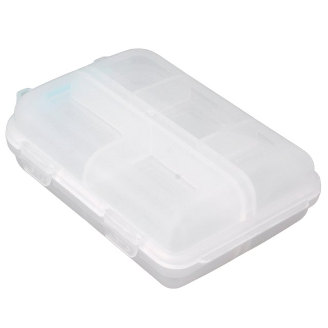 Étui à Médicaments, Boîte à Médicaments en Plastique Compacte pour Médicaments Bleu, Blanc, Rouge Rose, Violet