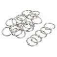 thumbnail image 1 of Unique Bargains Metal Binder Rings, Detachable, Silver Tone, 20 Count, 20 Pack, 1 of 5