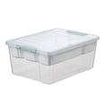 thumbnail image 2 of Toy Storage Containers with Lids,Brick Shaped Kids Toy Organizer Box, Plastic Clear Stackable Toy Bin Chest for Building Block Dolls,Toys Storage Organizer Bins, Building Blocks Storage, 2 of 4