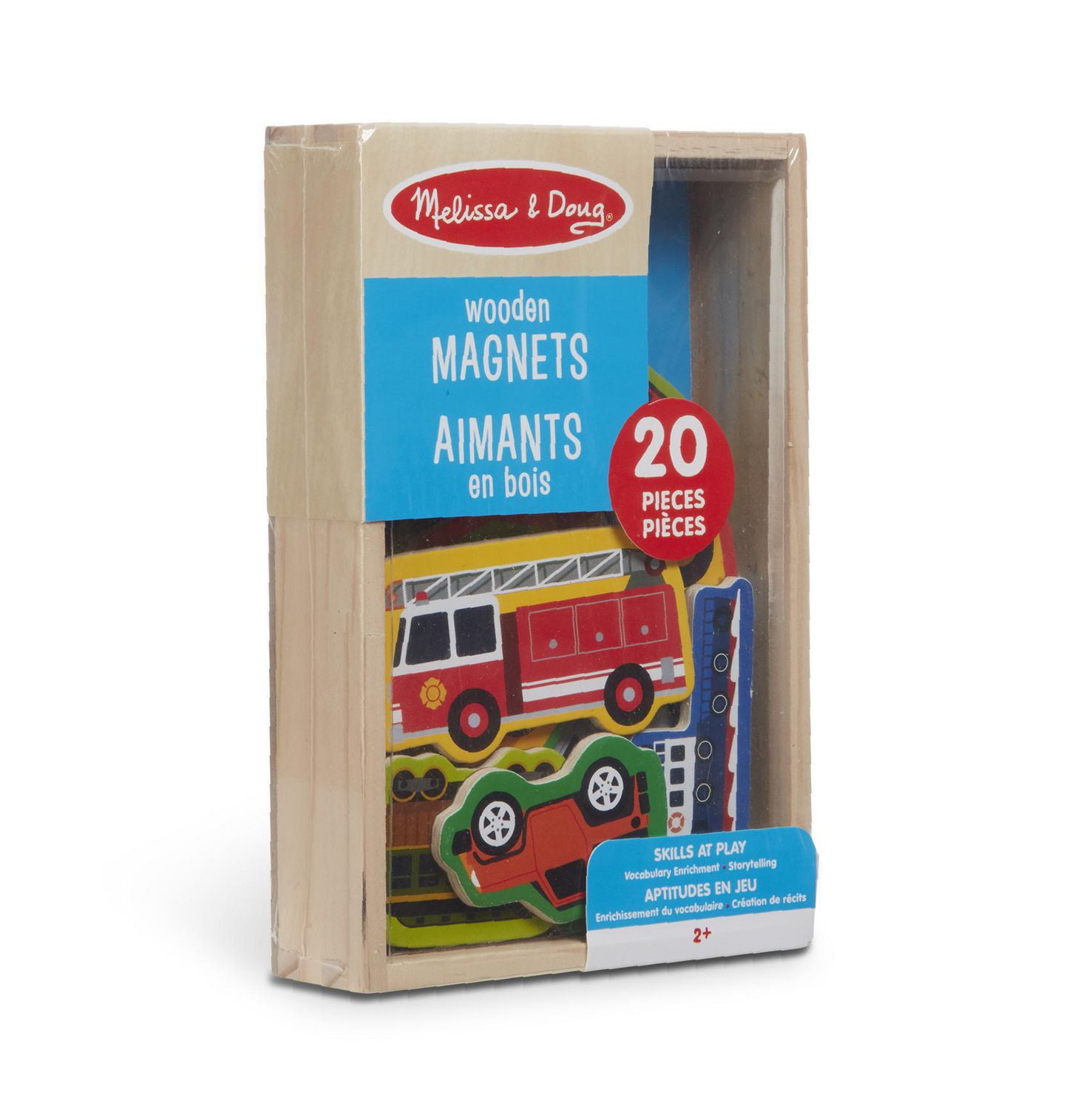 Melissa & Doug Aimants En Bois - Véhicules Favoris