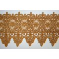 thumbnail image 1 of 10 Colors Floral Embroidered Scalloped Venise Guipure Applique Lace Trim (Gold), 1 of 3