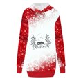 thumbnail image 4 of Jsaierl Robe à Capuchon de Noël pour Femmes, Robe de Chandails à Capuchon, Robe Tunique de Noël à Manches Longues, Chandails à Capuchon Surdimensionnés avec Poche, 4 of 5