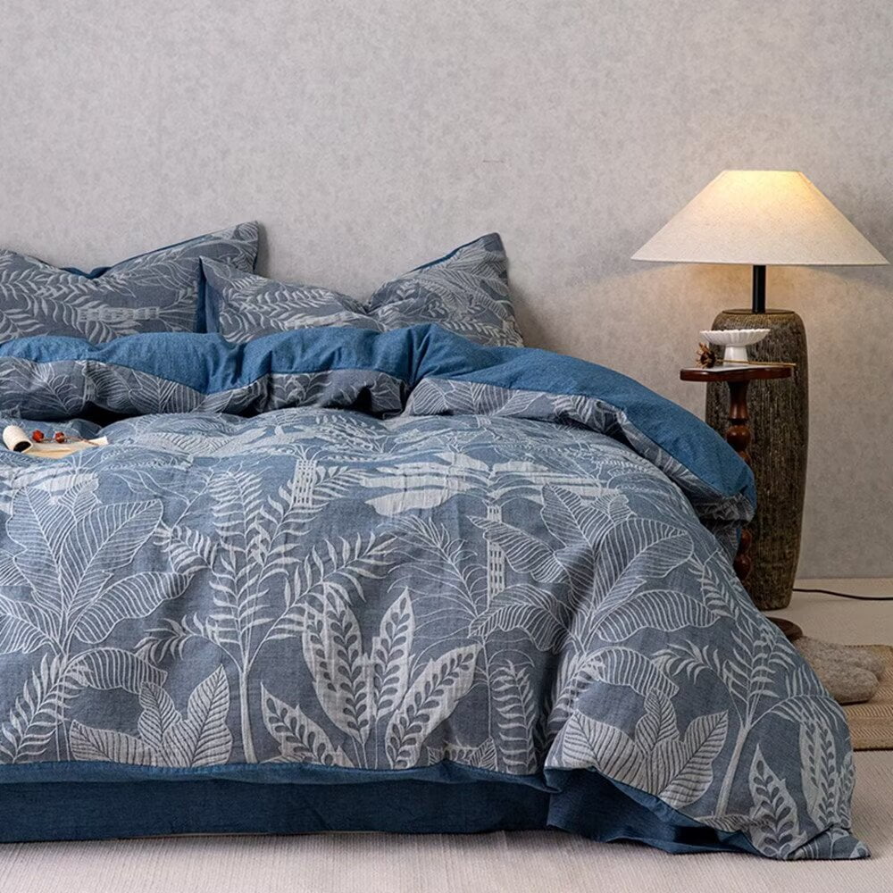 Zhuge Bed Sheets Set, Bedding Sheets Pillowcases Kit, Twin Bed Set, Hotel Bedding, Home Decor(Blue)