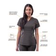 thumbnail image 3 of Adar Pro Sarraus pour Femmes - Haut de Sarrau Péplum Ajusté, 3 of 7