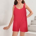thumbnail image 3 of Zecgelong Girls' Solid Colored Short Overalls(5 13Years) Girls Animal Print Sets, 3 of 5