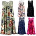 thumbnail image 1 of Robe Mode Grande Taille Femme Sans Manches en Dentelle Imprimée Robe Ample Décontractée d'Été, 1 of 2