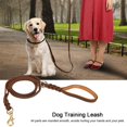 thumbnail image 3 of Leather Dog Leash, 6.0ft Double Handle Dog Leash Training Leash Dog Leashes For Large Dogs Heavy Duty Dog Training Leashes For Small, Medium and Large Dogs, 3 of 8