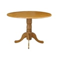 thumbnail image 1 of International Concepts - Round 42" Dual Drop Leaf Dining Table in Oak Finish, 1 of 9
