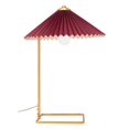 thumbnail image 2 of ZUO Charo Lampe de Table Moderne à 1 Lumière en Rouge et Or, 2 of 8