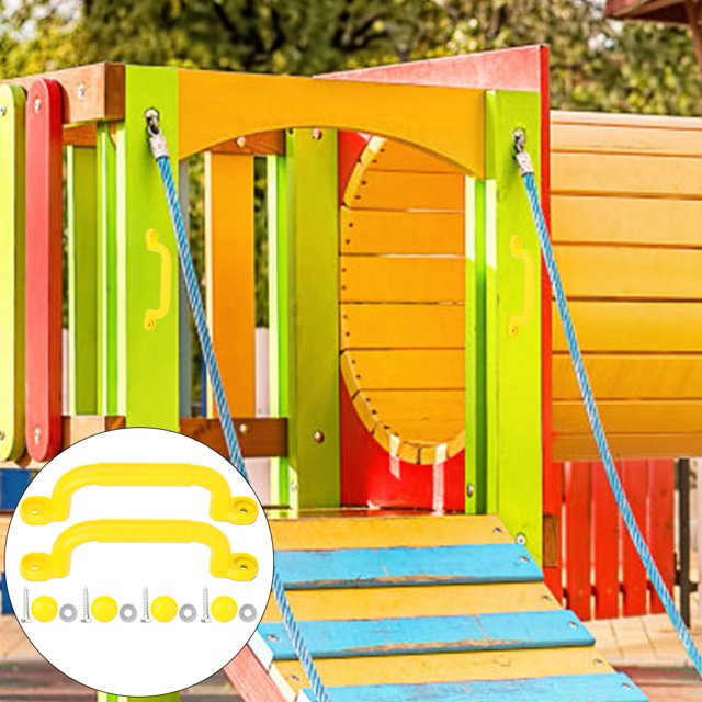 Non-Slip With Finger Grips Kids Playground Handle, Playground Handle, For Climbing Frame & Play House Secure Grip