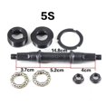thumbnail image 3 of Lefu Square Hole Bicycle Bottom Bracket Axle Kit with Cups and Bearings Accessories, 3 of 10
