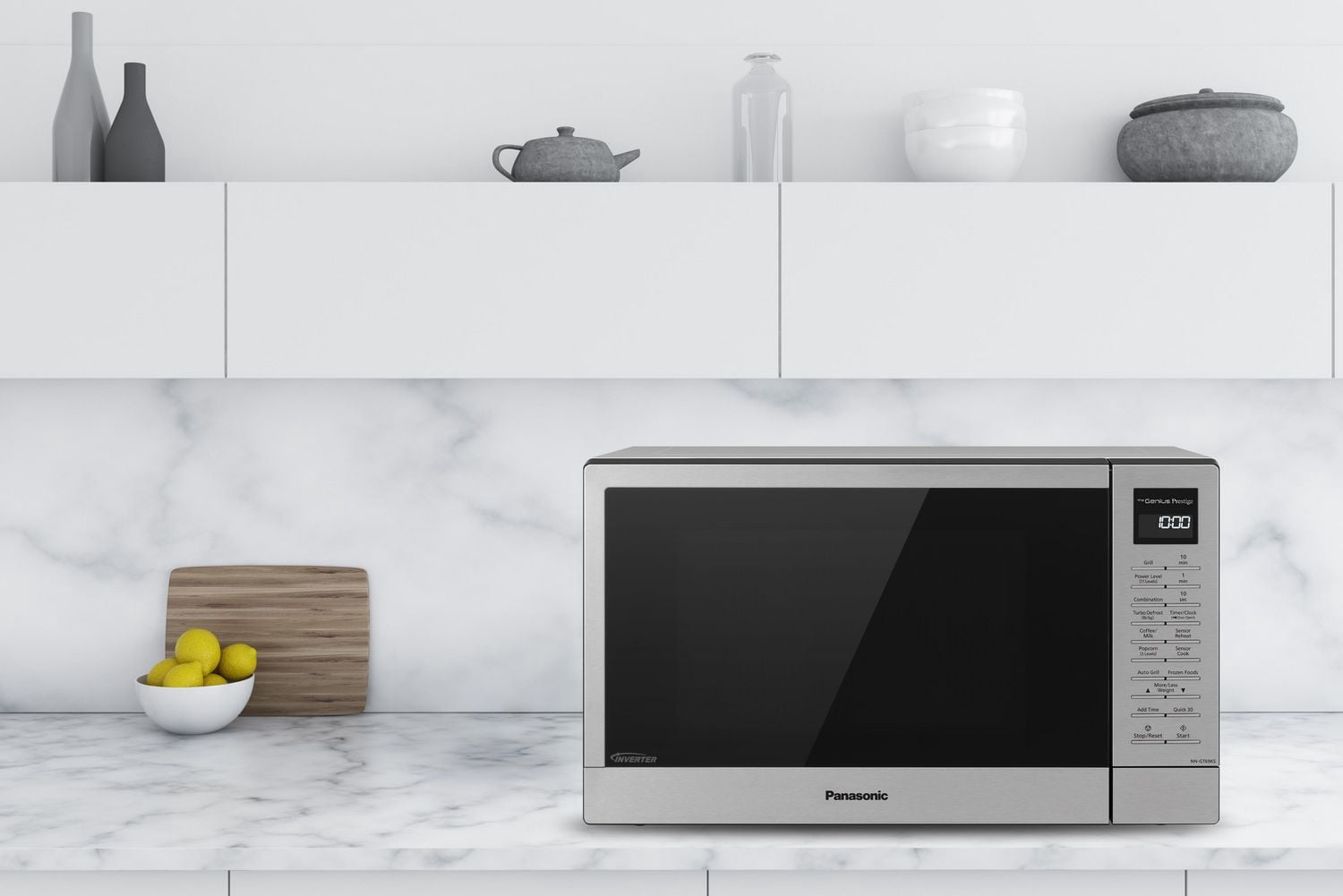 Panasonic NNGT69KS Four à micro-ondes Genius, four à griller, acier inoxydable