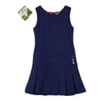 thumbnail image 1 of Bienzoe Chandail d'Uniforme Scolaire Extensible Plissé Durable pour Fille Bleu Marine 12, 1 of 2