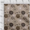 thumbnail image 2 of oneOone Velvet Light Brown Fabric Floral Retro Craft Projects Decor Fabric Printed By The Yard 58 Inch Wide, 2 of 5