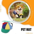 thumbnail image 4 of Chapeau d'Hélice pour Animaux de Compagnie Coloré Mignon Résistant au Soleil Adorable Respirant Réglable Été Décoratif Casquette de Baseball en Plein Air Fournitures Vert S, 4 of 9