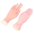 thumbnail image 4 of Miangastore 2 Pcs Modèle de Main pour Manucure Beige Caoutchouc pour Main pour Pratique 11.8x2.3in, 4 of 8