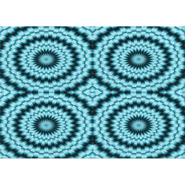 Ahgly Company Machine Washable Indoor Rectangle Transitional Teal Green Area Rugs, 6' x 9'