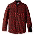 thumbnail image 2 of Azaro Uomo Chemise Habillée à Manches Longues Style Italien pour Homme, Décontractée, Boutonnée, Rouge et Noir, TG, 2 of 2
