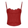 thumbnail image 5 of LSLJS Solid Color Versatile Women Tight Fitting Corset with Lace Lace Lace and Top, Womens Camisole Tank Tops, 5 of 5