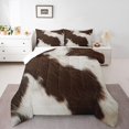 thumbnail image 1 of Cow Print Queen Comforter Set,Highland Cow Bedding Set,3D Cattle Animals Down Comforter,Cut Cow Hair Bed Set, 1 of 7