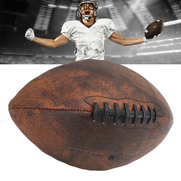 Ballon de Rugby, Design Vintage Prise Confortable Taille 9 Ballon d'Entraînement pour Match