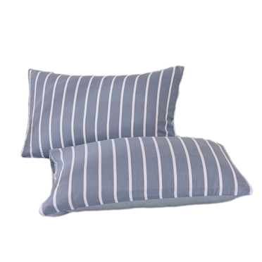Matoen12 Printed Cotton Breathable Soft Pillowcase for Home Student Dormitory, Skin-Friendly Household Comfy Bedding Pillow Protective Covers, Home Decor Cozy Bed Pillow Cases, 19"x29", 2PC, Blue