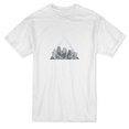 thumbnail image 1 of Triangles In City Skyline Design Men's White T-shirt, 1 of 1