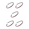 thumbnail image 3 of serony Bandeau de Lavage de Visage Bandeau en Faux Cuir Style Simple Multicolore Fournitures pour la Maison Accessoire de Mode Bandeaux pour Femmes Rouge 5Ensemble, 3 of 6