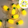 thumbnail image 4 of Lksixu Pineapple String Lights, 79 inch 3D Pineapple Shaped LED Decorative Lights, Battery Operated Warm-Glow Pineapple Decorations Waterproof Fruit Design Fairy Lights for Home Party Indoor Outdoor, 4 of 6