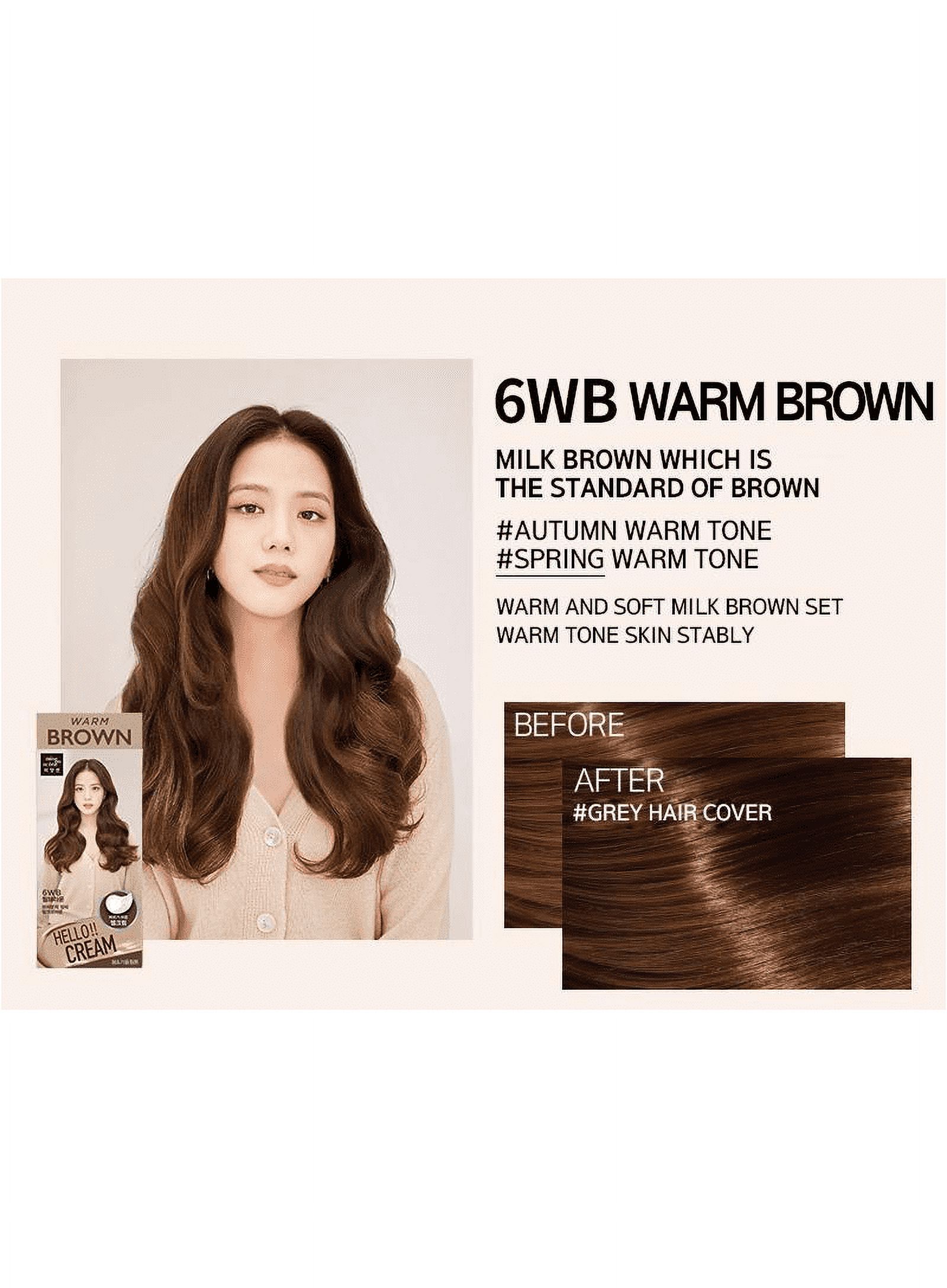 Mise-en-scène Bonjour Couleur Crème (6WB-Marron Chaud)