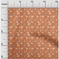 thumbnail image 2 of oneOone Polyester Spandex Orange Fabric Animal Craft Projects Decor Fabric Printed By The Yard 56 Inch Wide, 2 of 5