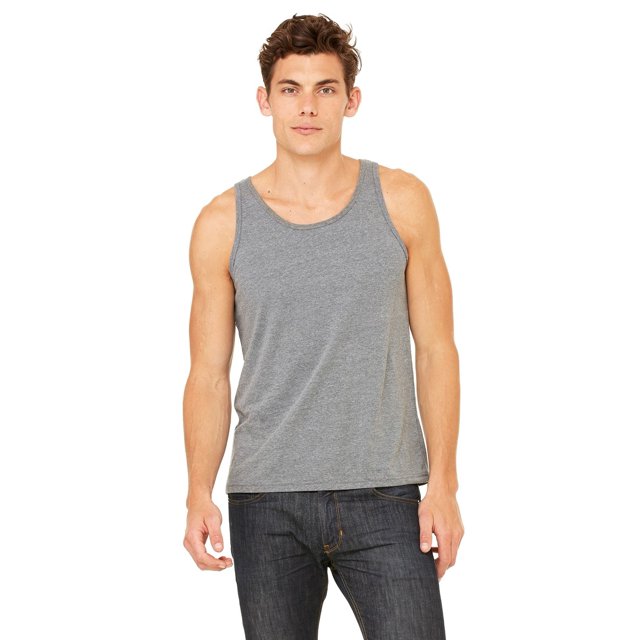 The Bella + Canvas Unisex Jersey Tank Top - GREY TRIBLEND - L