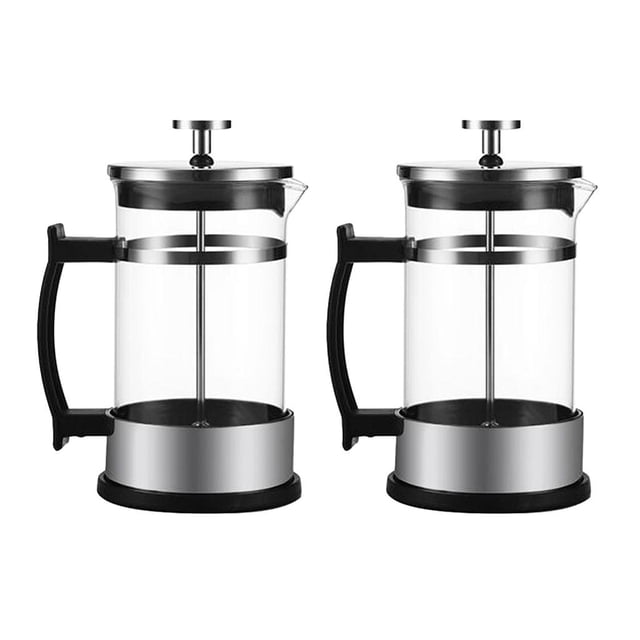 Abbracc Carafe Cafetière en Acier Inoxydable 2x 350 ml 12 Onces