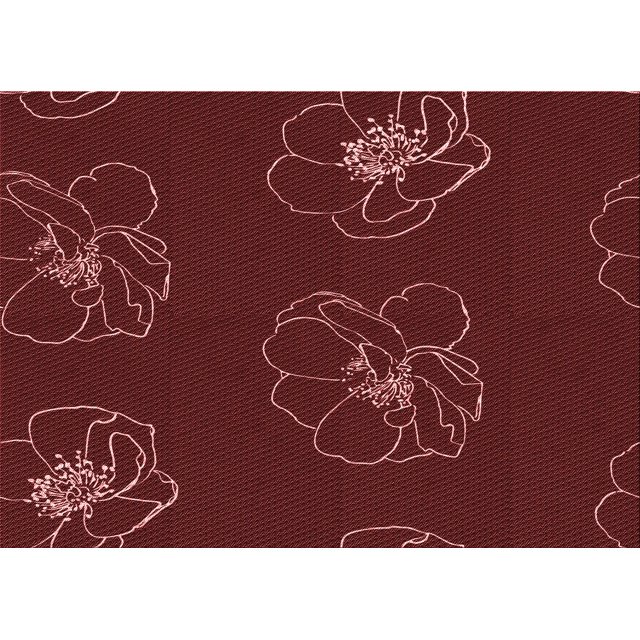 Ahgly Company Tapis d'Intérieur Rectangulaire Transitionnel Rouge Brique Feu Lavable à la Machine, 5 Pieds x 8 Pieds