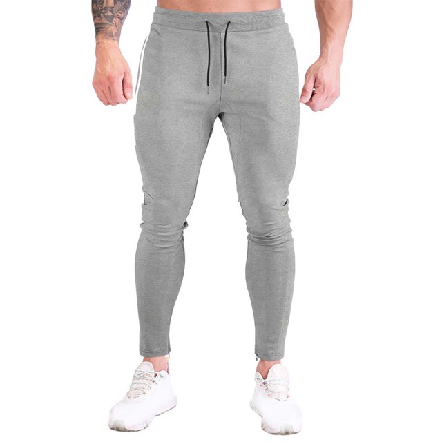 FAIWAD Men's Slim Sweatpants Elastic High Waist Drawstring Workout Athletic Pants with Pockets