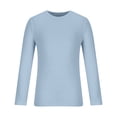 thumbnail image 3 of RXIRUCGD T-shirt Tricoté d'Été Uni à Col Rond à Manches Courtes pour Homme, Bleu Pâle, Taille : S, 3 of 5