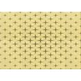 thumbnail image 1 of Ahgly Company Tapis d'Intérieur Lavables en Machine Rectangle Transitionnel Jaune Soleil, 8' x 12', 1 of 7