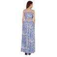 thumbnail image 4 of Bimba 2 Pcs Robe de Plage Sexy pour Femmes Imprimée Smockée Crop Top & Longue Jupe Ensemble, 4 of 7